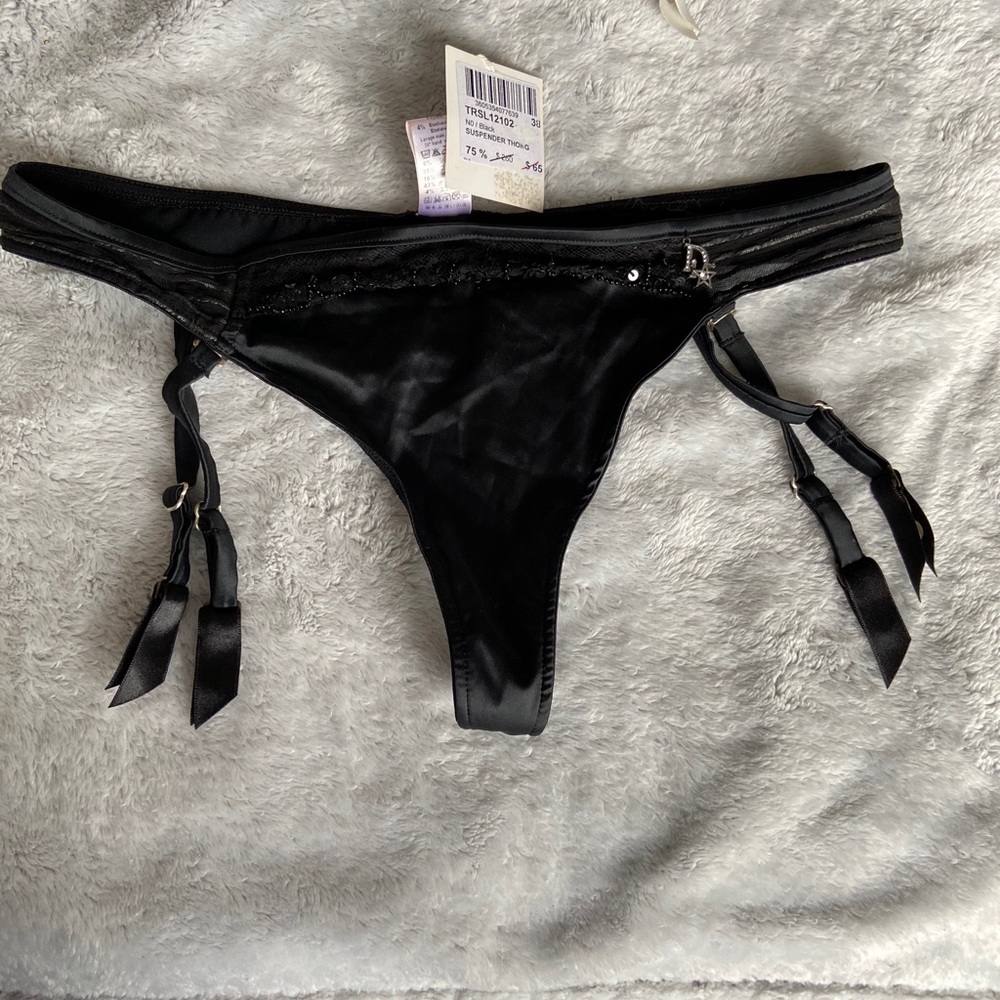 Christian Dior suspender/garter thong